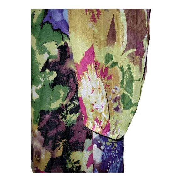 Vintage Oleg Cassini Multi Color Dress - Picture 4 of 8